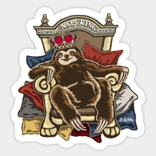 Nap King Sticker